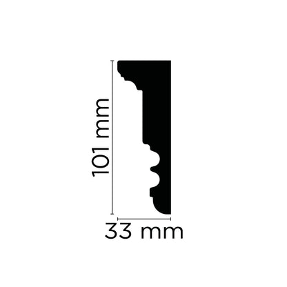 Wandleiste Lerici – 10,1 × 3,3 cm