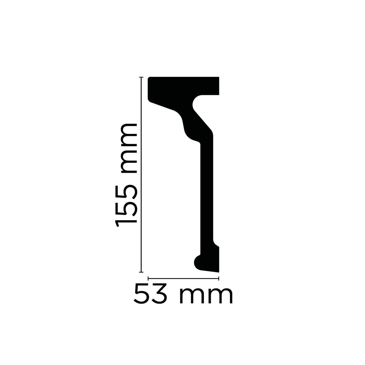 Wandleiste Lipari – 15,5 × 5,3 cm
