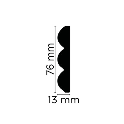 Wandleiste Modica – 7,6 × 1,3 cm