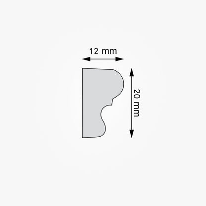 Wandleiste Molfetta – 2 × 1,2 cm