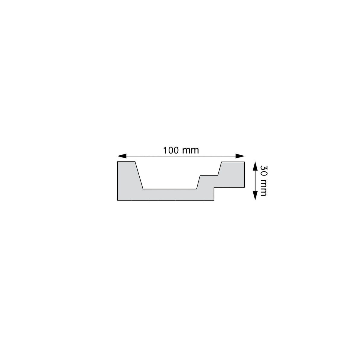 Wandleiste Montepulciano – 10 × 3 cm