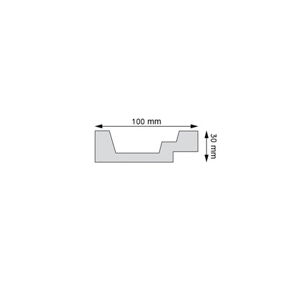 Wandleiste Montepulciano – 10 × 3 cm