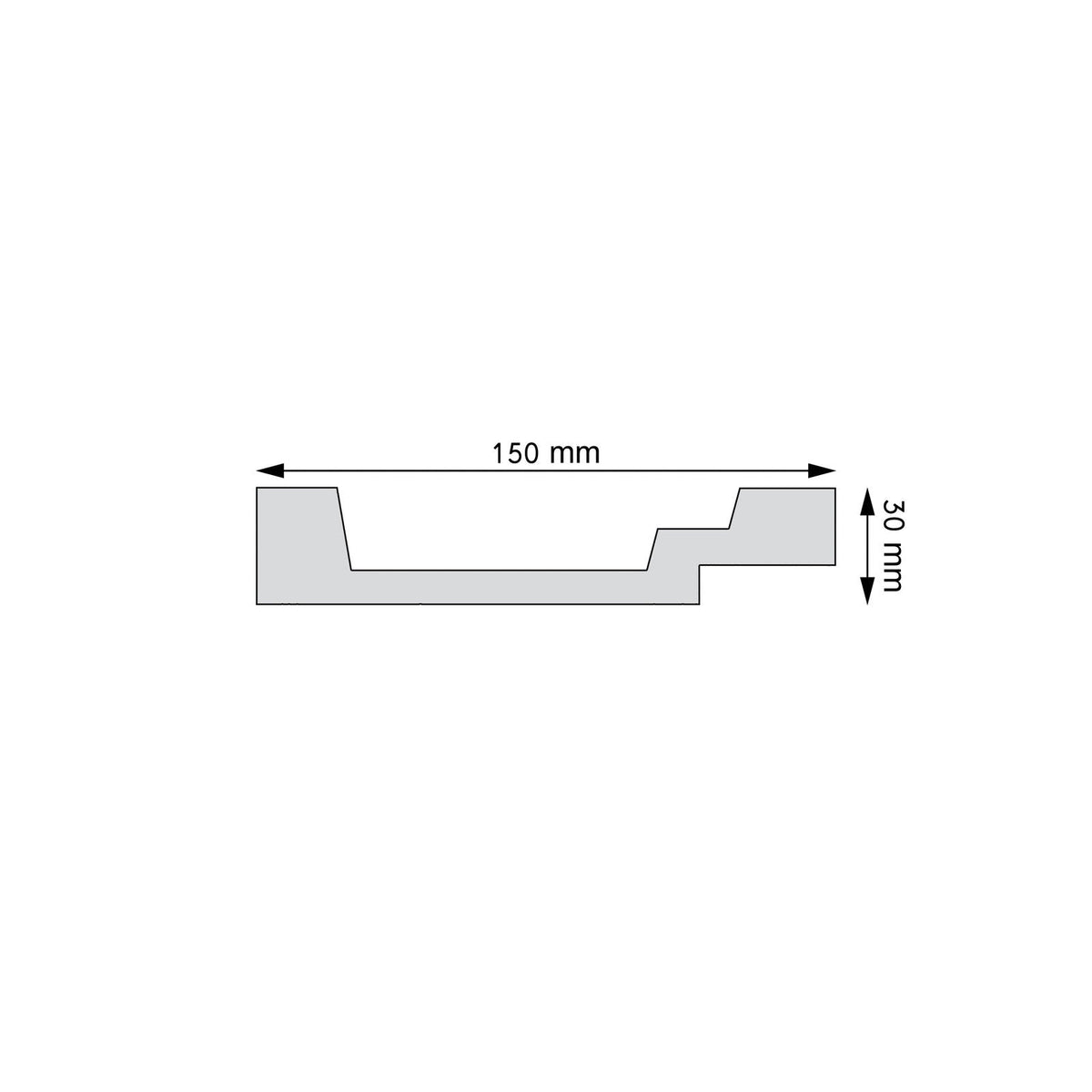 Wandleiste Noto – 15 × 3 cm