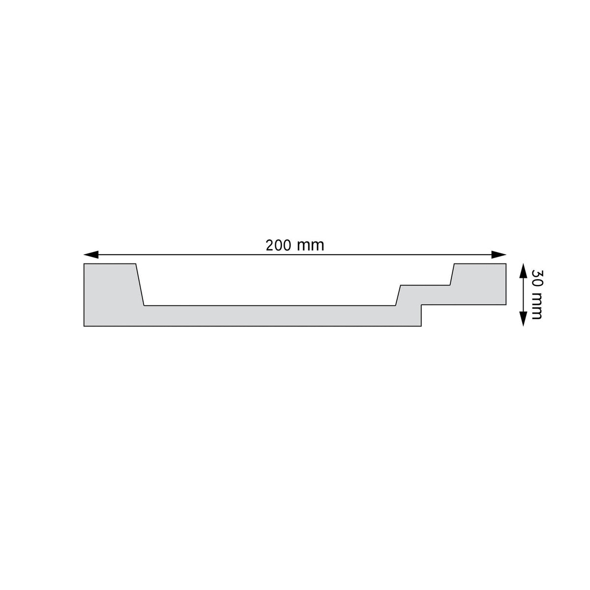 Wandleiste Nuoro – 20 × 3 cm