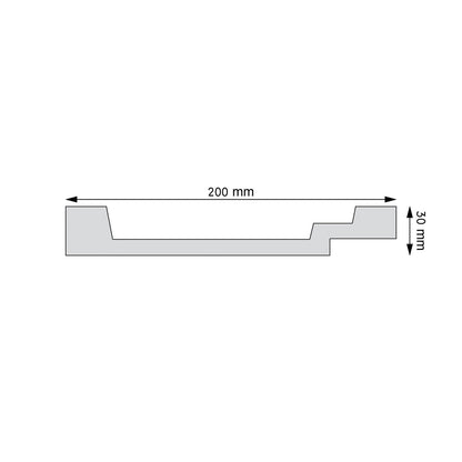 Wandleiste Nuoro – 20 × 3 cm