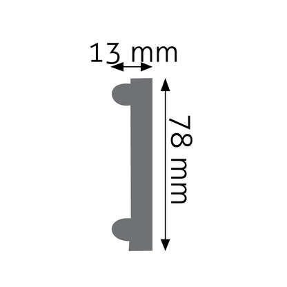Wandleiste Cagliari verziert – 7,8 × 1,3 cm