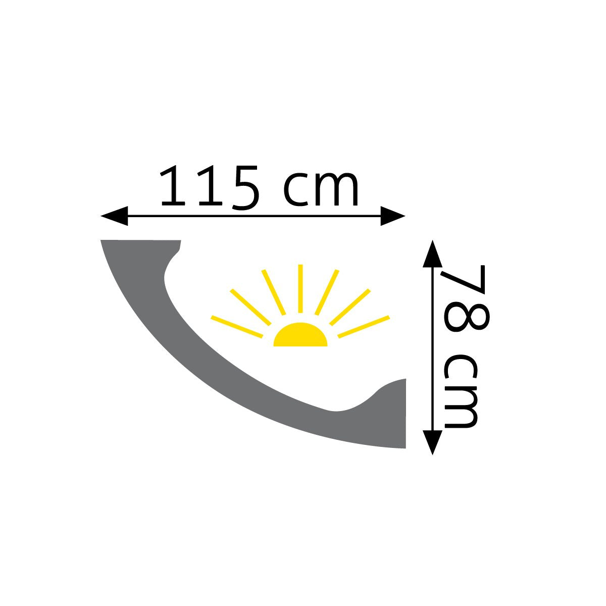 LED-Lichtleiste Biarritz – 7,8 × 11,5 cm