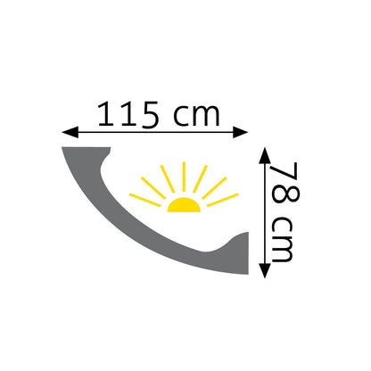 LED-Lichtleiste Biarritz – 7,8 × 11,5 cm