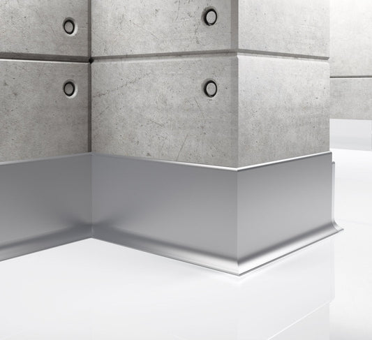 Aluminium-Sockelleiste 100 mm – Aluminium, 250 cm