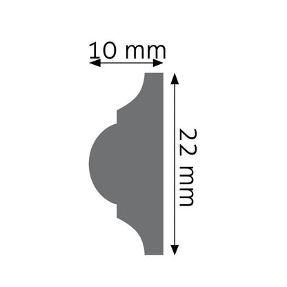 Zierleiste Tuscania – 2,2 × 1 cm