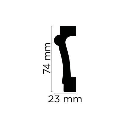 Zierleiste Vasto – 7,4 × 2,3 cm