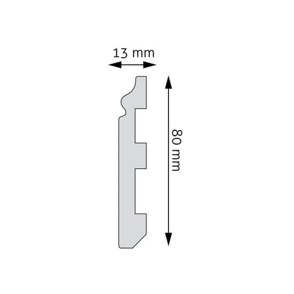 Sockelleiste Verucchio – 8 × 1,3 cm