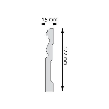 Sockelleiste Alicante – 11,9 × 1,5 cm