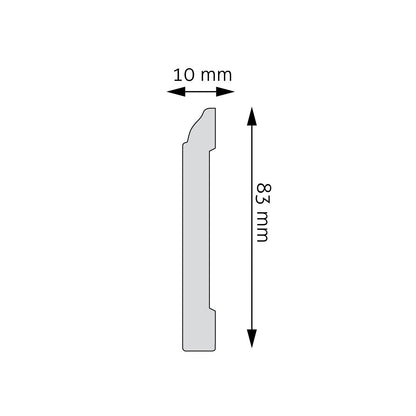 Sockelleiste Girona – 8,1 × 1,3 cm