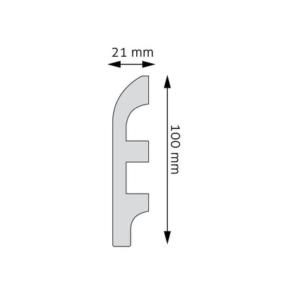 Sockelleiste Jaén – 10 × 1,8 cm