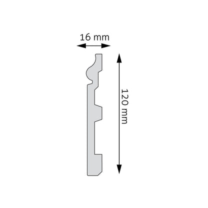 Sockelleiste Oviedo – 12 × 1,5 cm