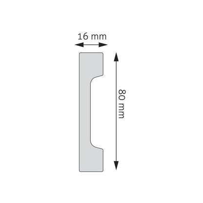 Sockelleiste Teruel – 8 × 1,6 cm