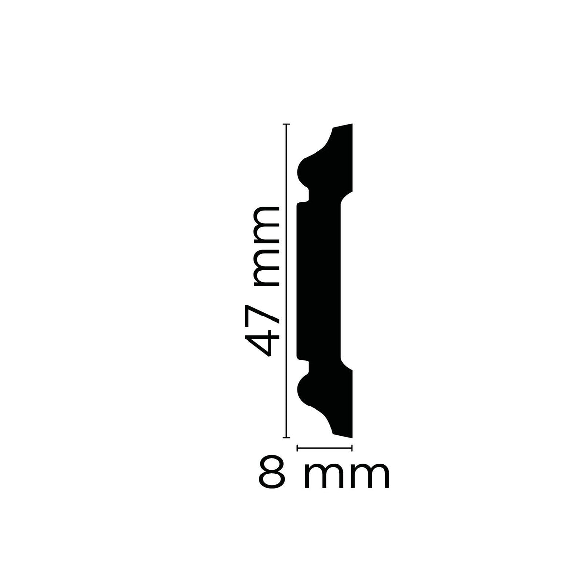 Zierleiste Nantes – 4,7 × 0,8 cm