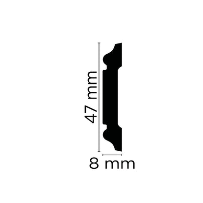 Zierleiste Nantes – 4,7 × 0,8 cm