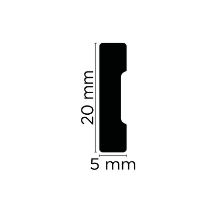 Zierleiste Nizza – 2 × 0,5 cm