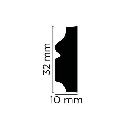 Zierleiste Reims – 3,2 × 1 cm