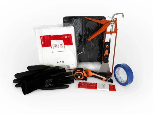 Montageset für Aluminium-Vorhangschiene