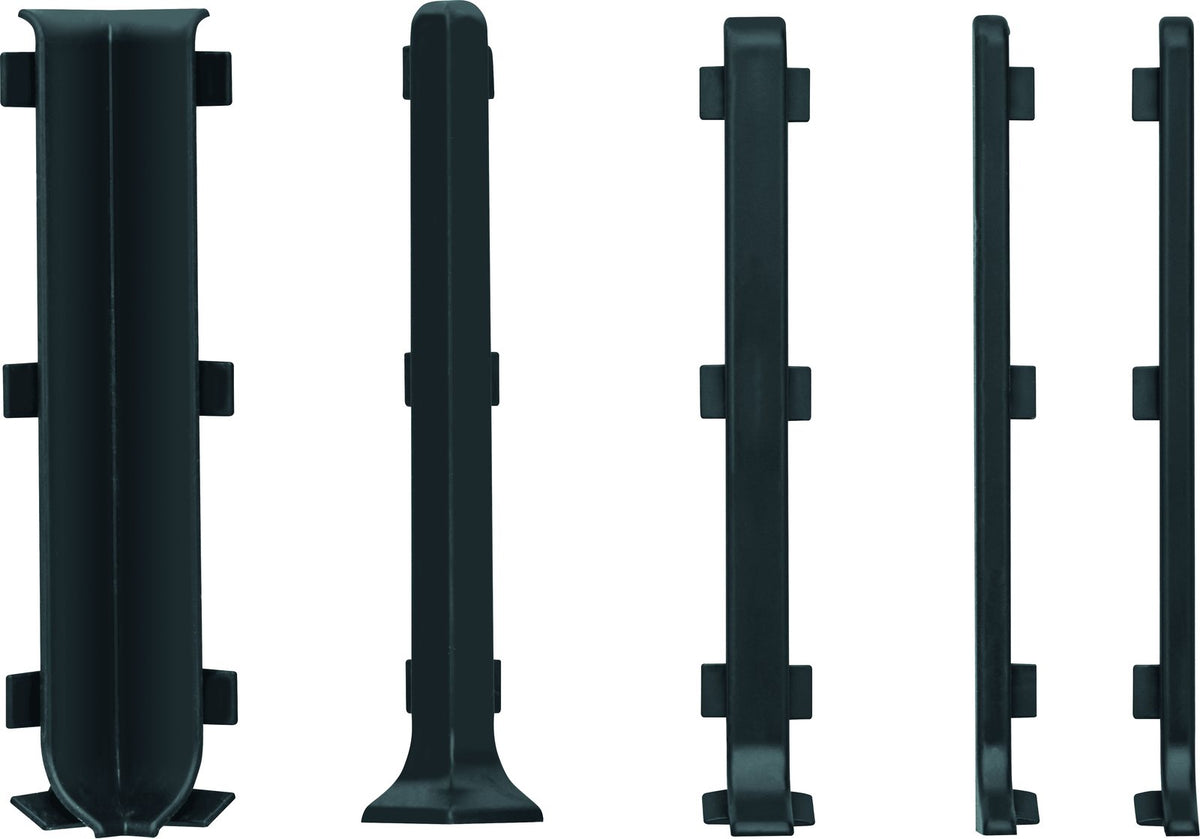 Außenecke für Aluminium-Sockelleiste 100 mm