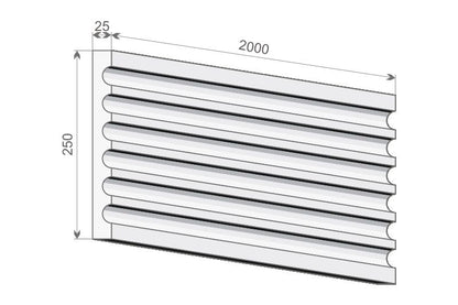 Pilasterschaft "Valencia" - 25cm