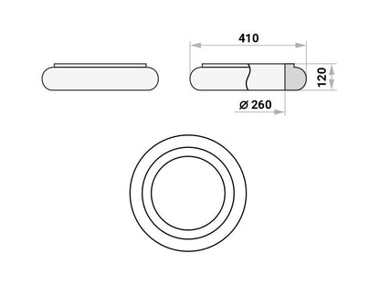 Säulensockel "Madrid" - 26cm