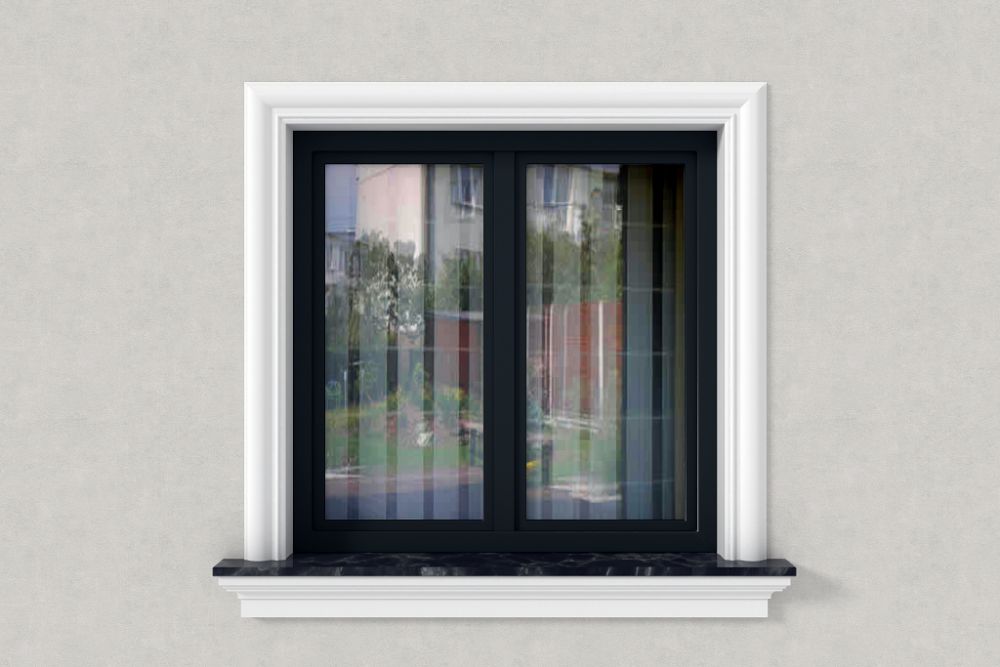 Stuckleiste flach "Boston" Fassade